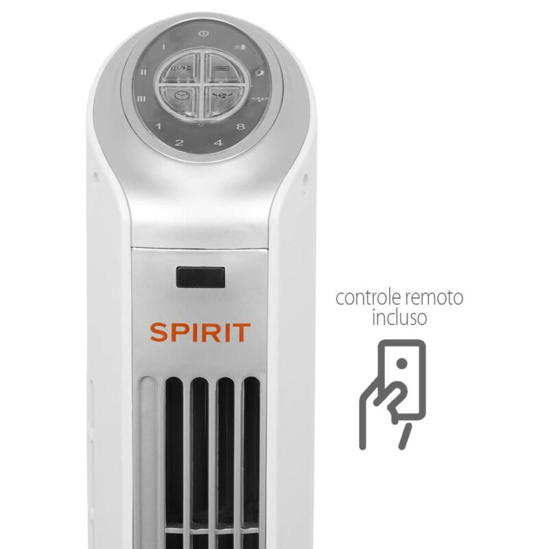 Ventilador Torre Spirit Maxximos Elegant TS1200 Branco Prata